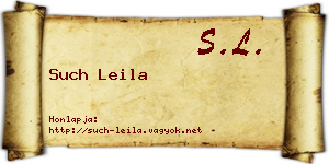 Such Leila névjegykártya